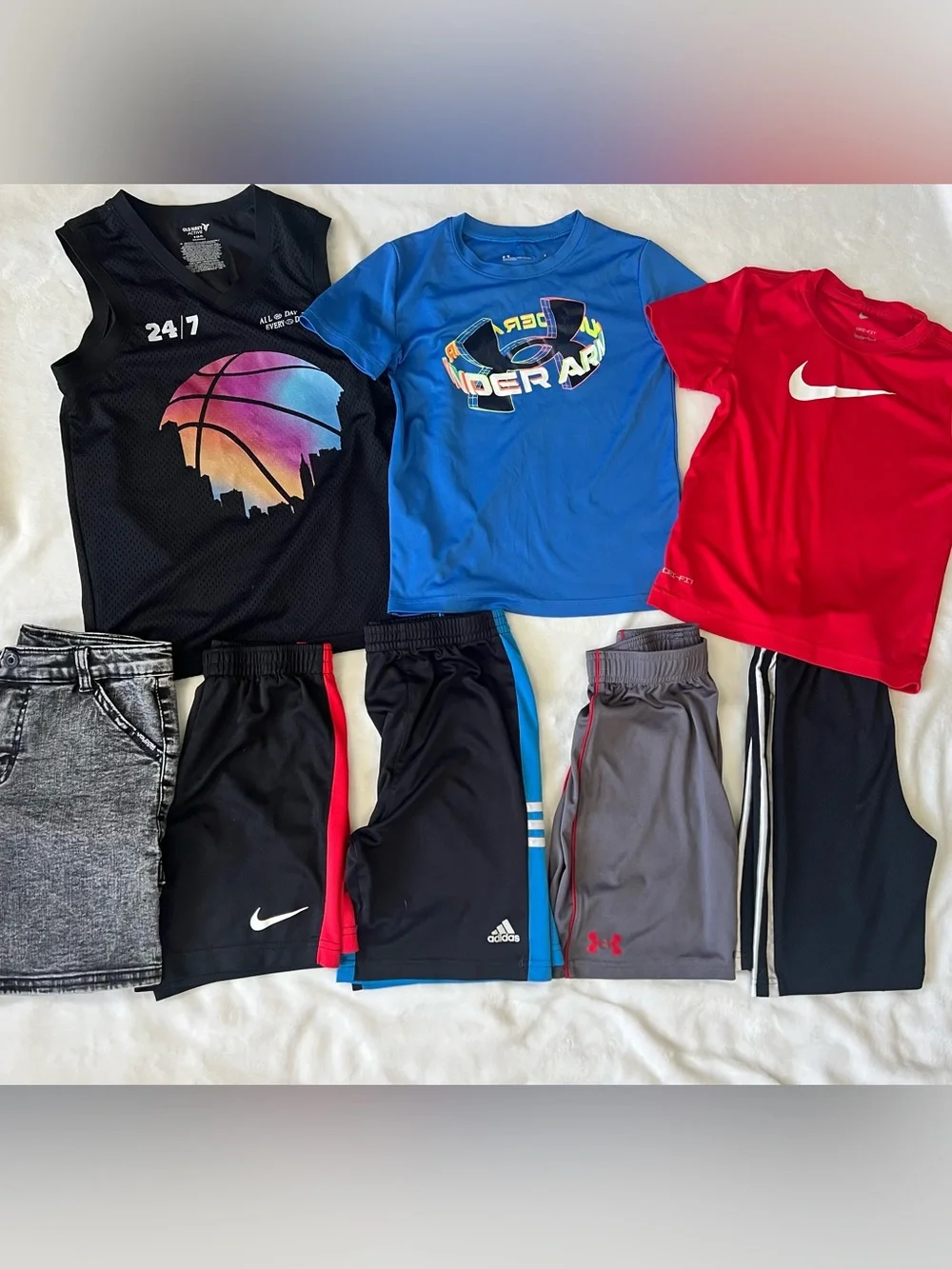 Nike Boys Size 7 Shorts and Shirts
